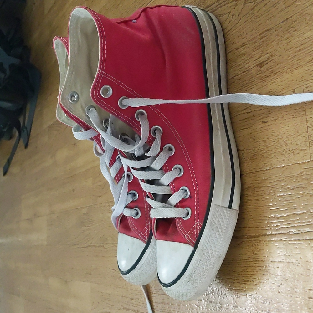 Red High Top Converse
